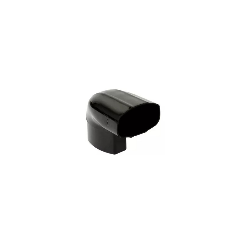 NICOLL Techtan Ovation LG28 PVC-Ti bocht ver/hor 90° 90x56 m/vse zwart