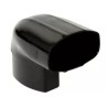 NICOLL Techtan Ovation LG28 PVC-Ti bocht ver/hor 90° 90x56 m/vse zwart