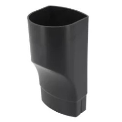 NICOLL Techtan Ovation LG28 PVC-Ti overgangsstuk exc. D80-90 antraciet