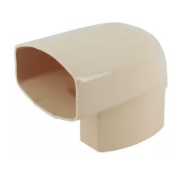 NICOLL Techtan Ovation LG28 PVC-Ti bocht ver/hor 90° 90x56 m/vse beige
