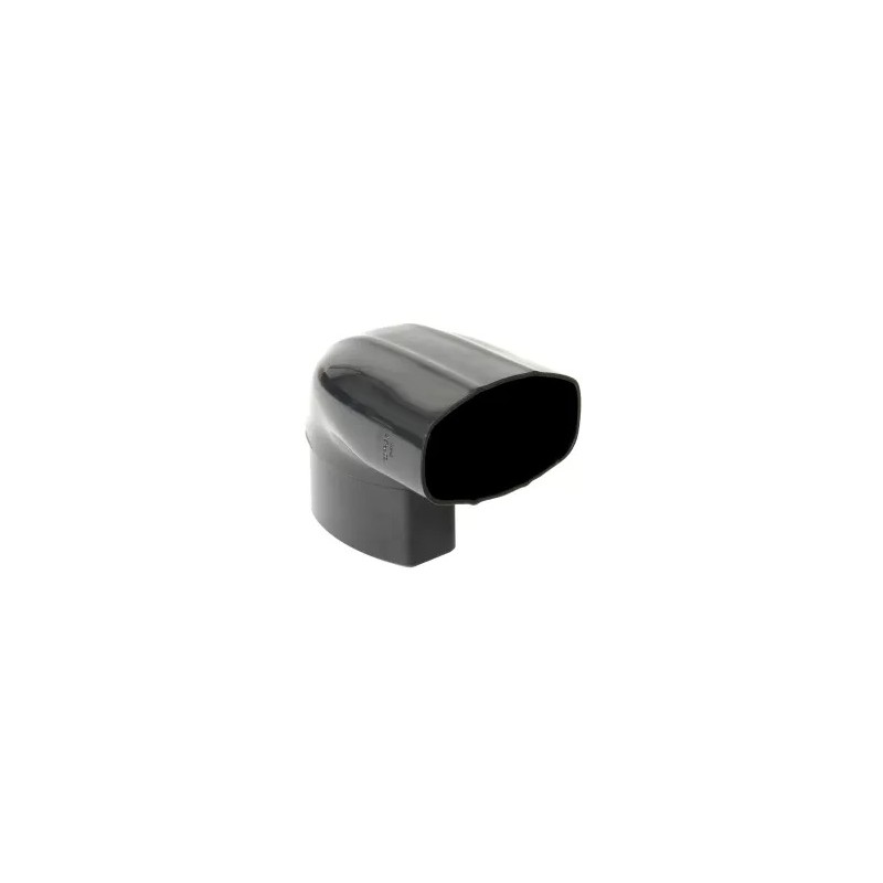 NICOLL Techtan Ovation LG28 PVC-Ti bocht ver/hor 90° 90x56 m/vse antra