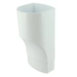 NICOLL Techtan Ovation LG28 PVC-Ti overgangsstuk exc. D80-90 wit
