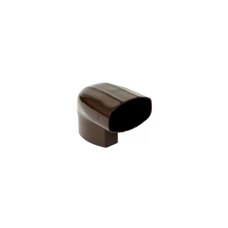 NICOLL Techtan Ovation LG28 PVC-Ti bocht ver/hor 90° 90x56 m/vse bruin
