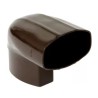 NICOLL Techtan Ovation LG28 PVC-Ti bocht ver/hor 90° 90x56 m/vse bruin