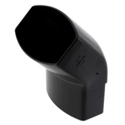NICOLL Techtan Ovation LG28 PVC-Ti bocht 45° 90x56 m/vse zwart
