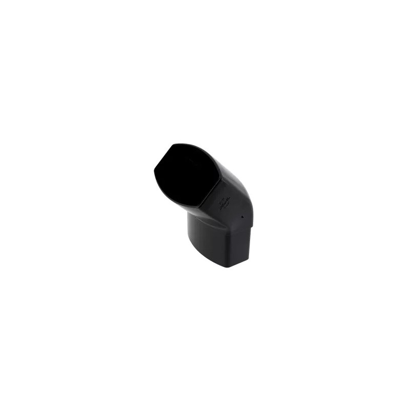 NICOLL Techtan Ovation LG28 PVC-Ti bocht 45° 90x56 m/vse zwart