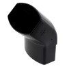 NICOLL Techtan Ovation LG28 PVC-Ti bocht 45° 90x56 m/vse zwart