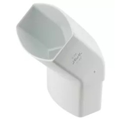 NICOLL Techtan Ovation LG28 PVC-Ti bocht 45° 90x56 m/vse wit