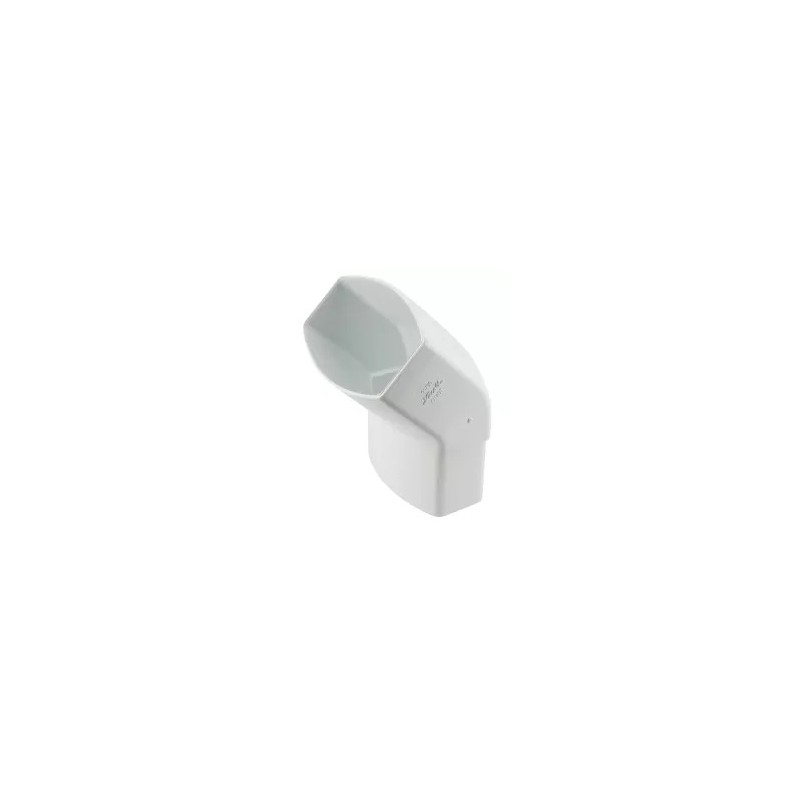 NICOLL Techtan Ovation LG28 PVC-Ti bocht 45° 90x56 m/vse wit