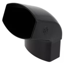 NICOLL Techtan Ovation LG28 PVC-Ti bocht 67,5° 90x56 m/vse zwart