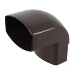 NICOLL Techtan Ovation LG28 PVC-Ti bocht 87,5° 90x56 m/vse bruin