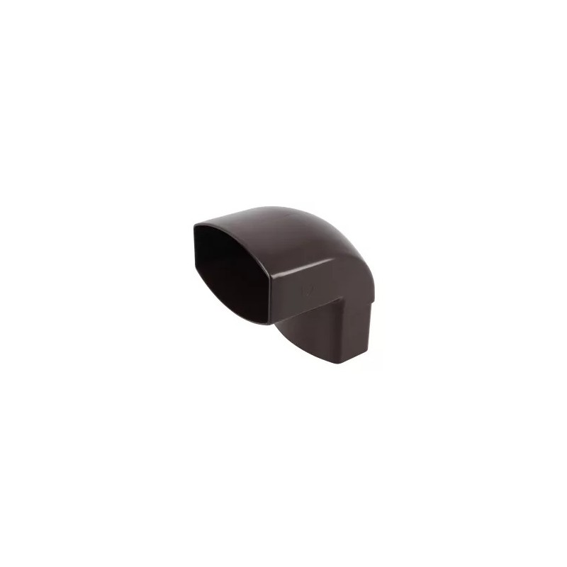 NICOLL Techtan Ovation LG28 PVC-Ti bocht 87,5° 90x56 m/vse bruin