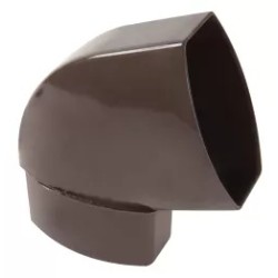 NICOLL Techtan Ovation LG28 PVC-Ti bocht vert 67,5° 90x56 m/vse bruin