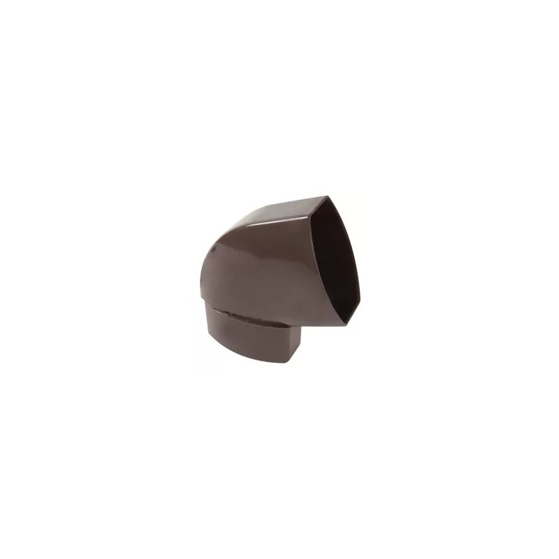 NICOLL Techtan Ovation LG28 PVC-Ti bocht vert 67,5° 90x56 m/vse bruin