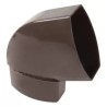 NICOLL Techtan Ovation LG28 PVC-Ti bocht vert 67,5° 90x56 m/vse bruin