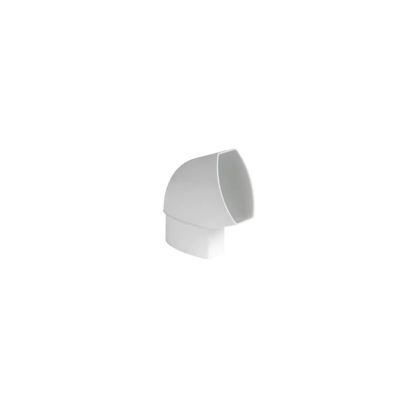 NICOLL Techtan Ovation LG28 PVC-Ti bocht vert 67,5° 90x56 m/vse wit