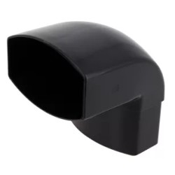 NICOLL Techtan Ovation LG28 PVC-Ti bocht 87,5° 90x56 m/vse zwart