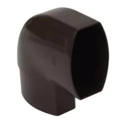NICOLL Techtan Ovation LG28 PVC-Ti bocht vert. 90° 90x56 m/vse bruin