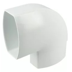 NICOLL Techtan Ovation LG28 PVC-Ti bocht vert. 90° 90x56 m/vse wit