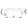 BONFIX Kraanuitloop U-model 3/4" x 1/2" chroom