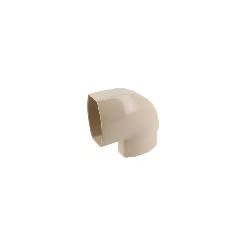 NICOLL Techtan Ovation LG28 PVC-Ti bocht vert. 90° 90x56 m/vse beige
