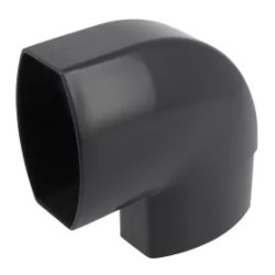 NICOLL Techtan Ovation LG28 PVC-Ti bocht vert. 90° 90x56 m/vse antrac.