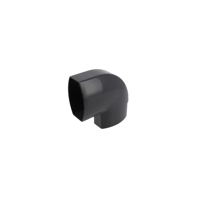 NICOLL Techtan Ovation LG28 PVC-Ti bocht vert. 90° 90x56 m/vse antrac.