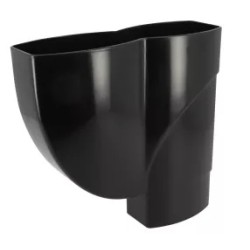 NICOLL Techtan Ovation LG38 PVC-Ti verzamelbak 105x76 zwart