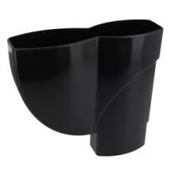 NICOLL Techtan Ovation LG28 PVC-Ti verzamelbak 90x56 zwart