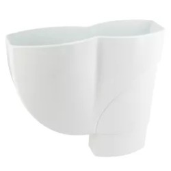 NICOLL Techtan Ovation LG28 PVC-Ti verzamelbak 90x56 wit