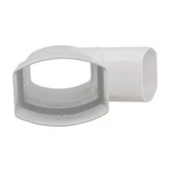 NICOLL Techtan Ovation LG38 PVC-Ti T-stuk 67,5° 105x76 m/vse wit