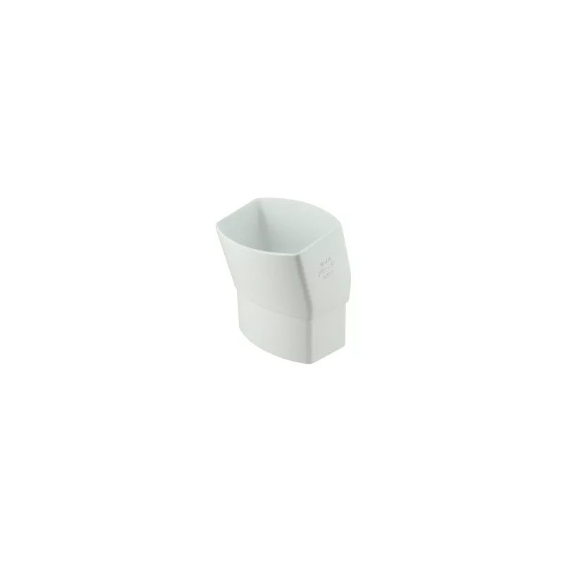NICOLL Techtan Ovation LG38 PVC-Ti bocht 15° 105x76 m/vse wit