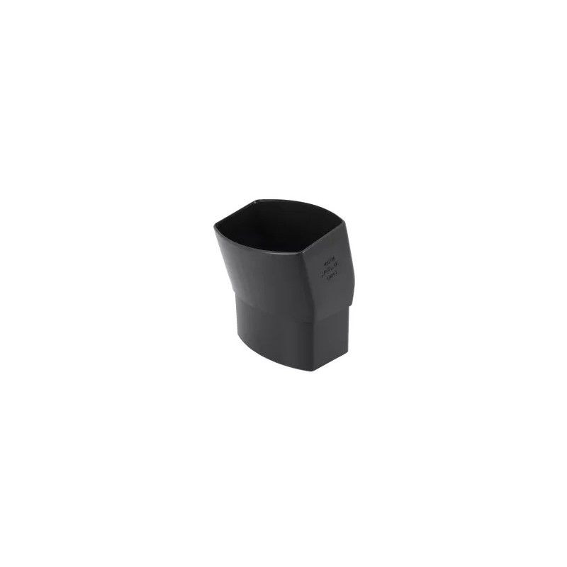 NICOLL Techtan Ovation LG38 PVC-Ti bocht 15° 105x76 m/vse antraciet