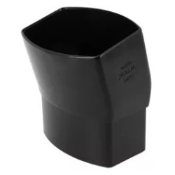 NICOLL Techtan Ovation LG38 PVC-Ti bocht 15° 105x76 m/vse zwart