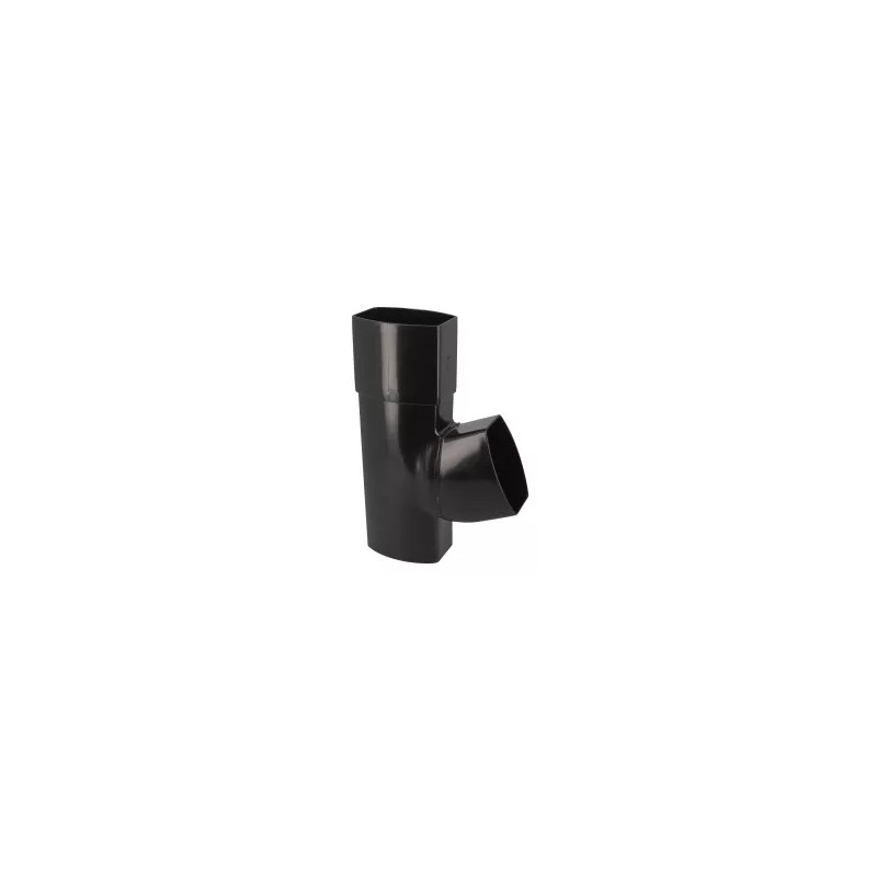 NICOLL Techtan Ovation LG38 PVC-Ti T-stuk 67,5° 105x76 m/vse zwart