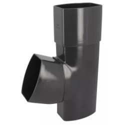 NICOLL Techtan Ovation LG38 PVC-Ti T-stuk 67,5° 105x76 m/vse antraciet