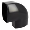 NICOLL Techtan Ovation LG38 PVC-Ti bocht vert. 90° 105x76 m/vse zwart