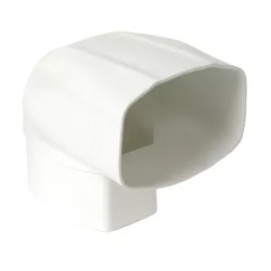 NICOLL Techtan Ovation LG38 PVC-Ti bocht ver/hor 90° 105x76 m/vse wit