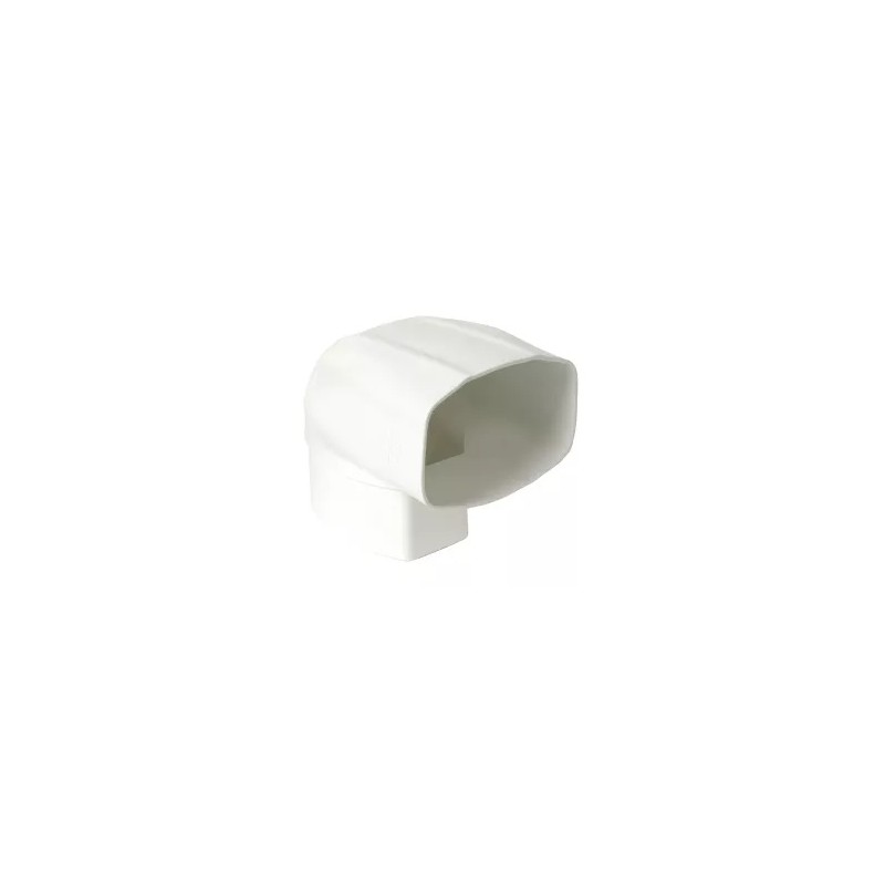 NICOLL Techtan Ovation LG38 PVC-Ti bocht ver/hor 90° 105x76 m/vse wit