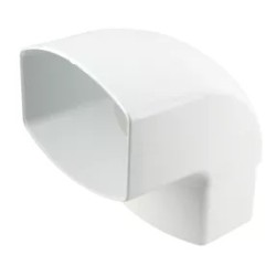 NICOLL Techtan Ovation LG38 PVC-Ti bocht 87,5° 105x76 m/vse wit