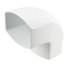 NICOLL Techtan Ovation LG38 PVC-Ti bocht 87,5° 105x76 m/vse wit