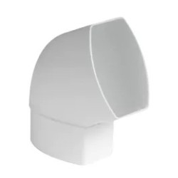 NICOLL Techtan Ovation LG38 PVC-Ti bocht vert 67,5° 105x76 m/vse wit
