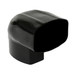 NICOLL Techtan Ovation LG38 PVC-Ti bocht ver/hor 90°105x76 m/vse zwart