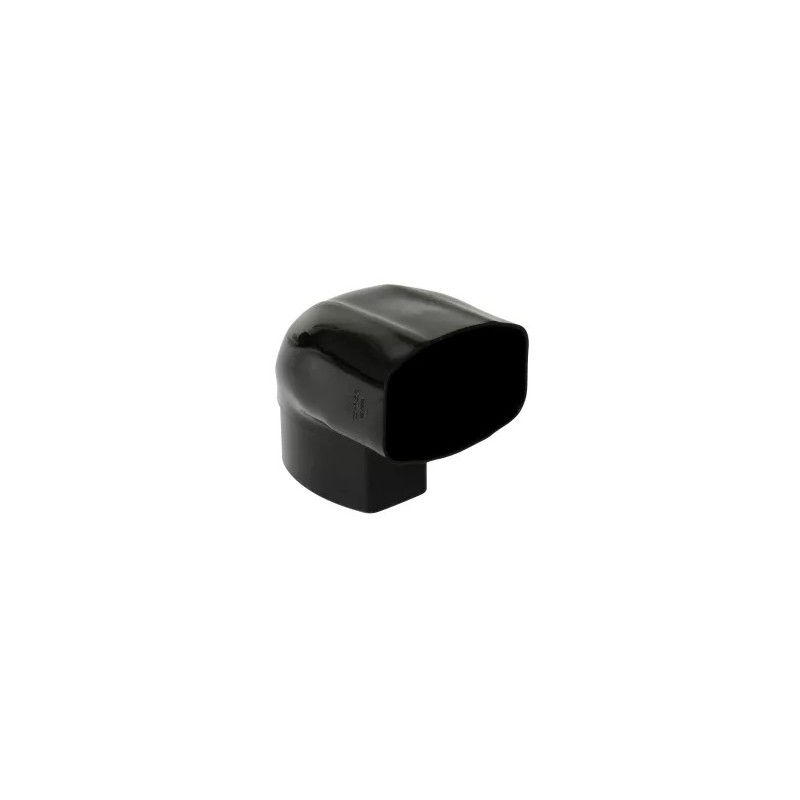 NICOLL Techtan Ovation LG38 PVC-Ti bocht ver/hor 90°105x76 m/vse zwart
