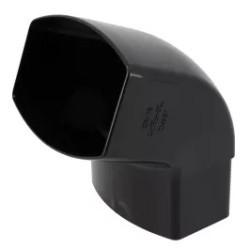 NICOLL Techtan Ovation LG38 PVC-Ti bocht 67,5° 105x76 m/vse zwart