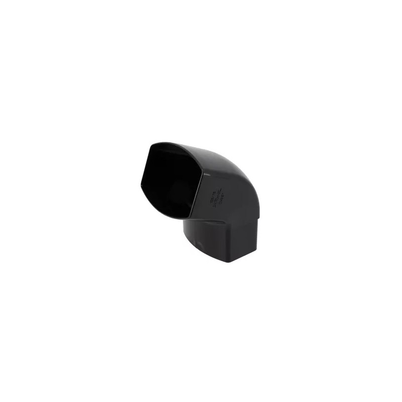 NICOLL Techtan Ovation LG38 PVC-Ti bocht 67,5° 105x76 m/vse zwart