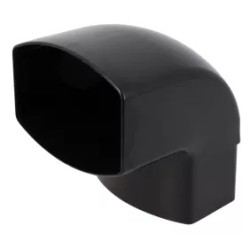 NICOLL Techtan Ovation LG38 PVC-Ti bocht 87,5° 105x76 m/vse zwart