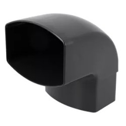 NICOLL Techtan Ovation LG38 PVC-Ti bocht 87,5° 105x76 m/vse antraciet