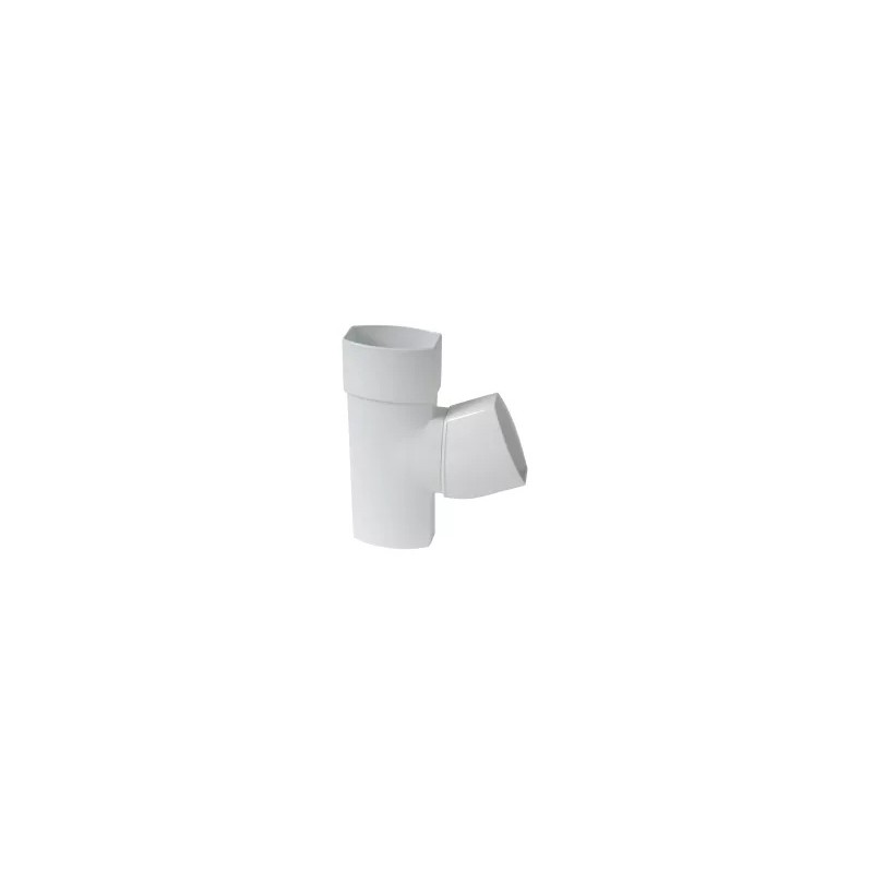 NICOLL Techtan Ovation LG38 PVC-Ti T-stuk 67,5° 90x56 m/vse wit