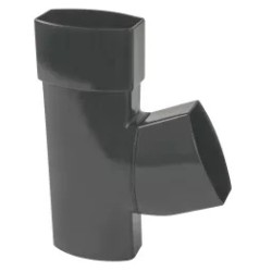 NICOLL Techtan Ovation LG28 PVC-Ti T-stuk 67,5° 90x56 m/vse antraciet